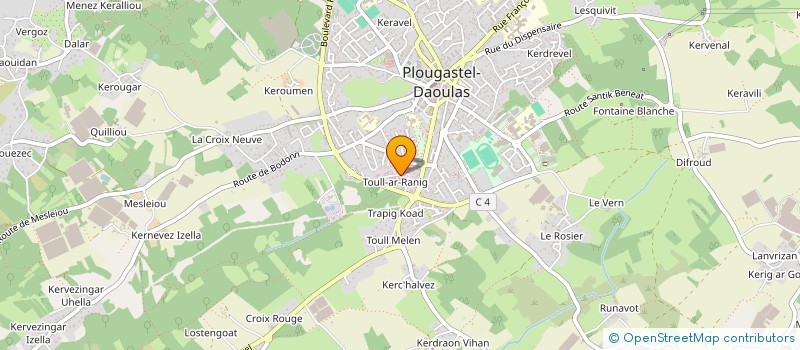 localisation de l'entreprise YS PROMOTION BRETAGNE à PLOUGASTEL-DAOULAS