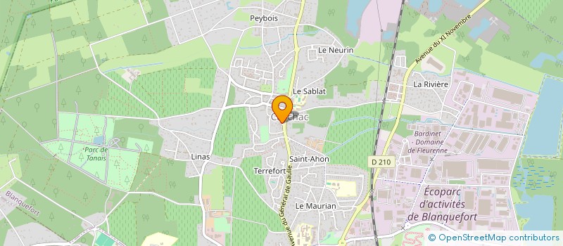 localisation de l'entreprise YS RESTAURATION à BLANQUEFORT