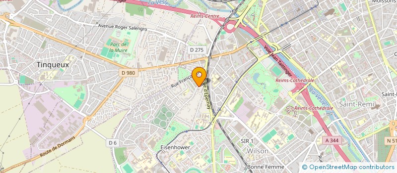 localisation de l'entreprise YSA HATHA YOGA  REIMS