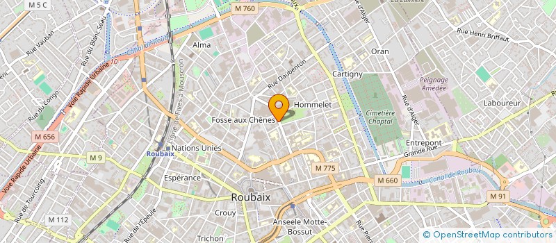 localisation de l'entreprise YSA TOITURES ET RENOVATIONS  ROUBAIX