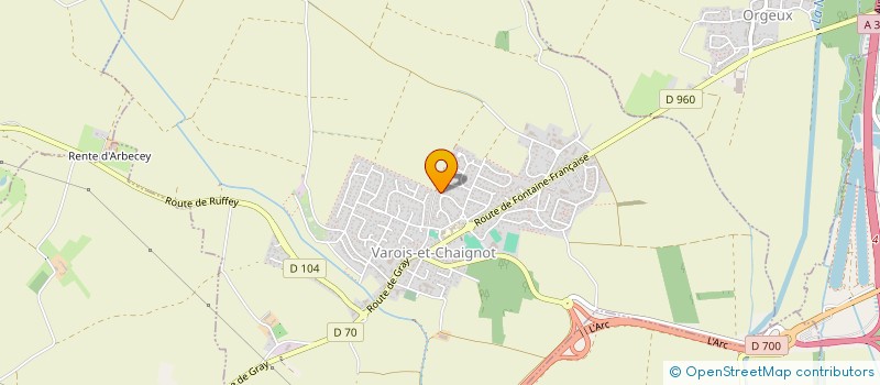 localisation de l'entreprise YSADOR  VAROIS-ET-CHAIGNOT