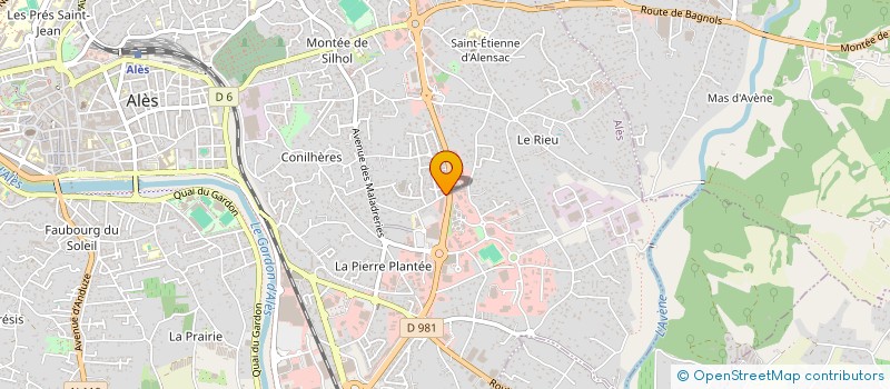 localisation de l'entreprise YSAFLO à ALES