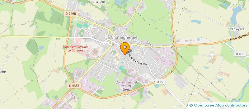 localisation de l'entreprise YSATIS à LA CHATAIGNERAIE