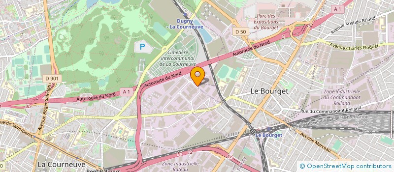 localisation de l'entreprise YSBAT à LA COURNEUVE