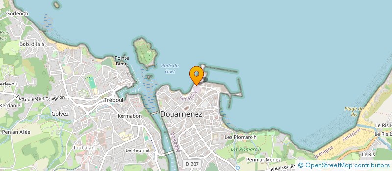 localisation de l'entreprise YSBLUE à DOUARNENEZ