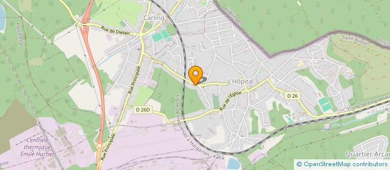 localisation de l'entreprise YSCA  L'HOPITAL