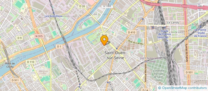 localisation de l'entreprise YSCM CONSULTING à SAINT-OUEN-SUR-SEINE