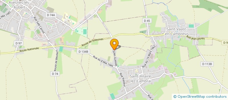 localisation de l'entreprise YSEM  SAINT-HILAIRE-LEZ-CAMBRAI