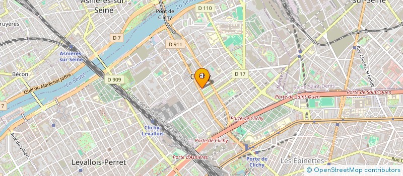 localisation de l'entreprise YSEO à CLICHY