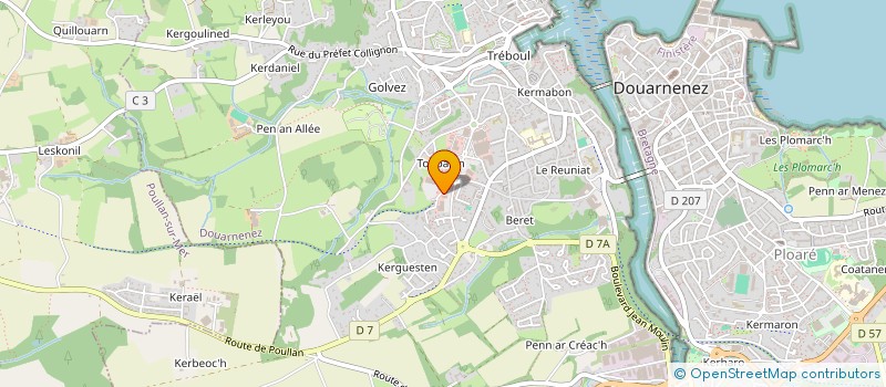 localisation de l'entreprise YSEOLE à DOUARNENEZ