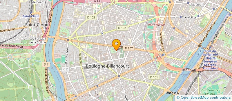 localisation de l'entreprise YSERA à BOULOGNE-BILLANCOURT