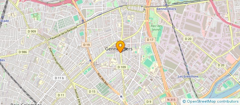 localisation de l'entreprise YSF BLACK CAB à GENNEVILLIERS