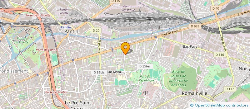 localisation de l'entreprise YSF GROUP  PANTIN