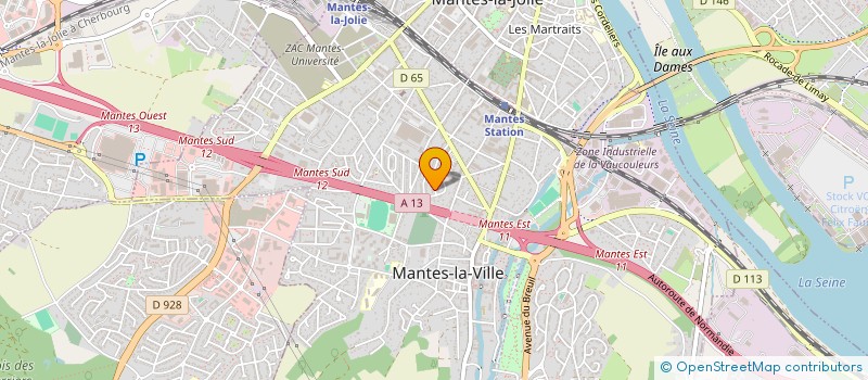 localisation de l'entreprise YSF GROUPE FORMATION  MANTES-LA-VILLE