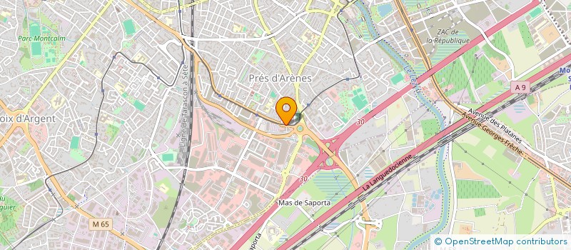 localisation de l'entreprise YSG CARROSSERIE à MONTPELLIER