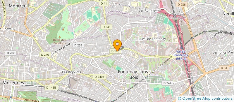localisation de l'entreprise YSI AUTO LOC à FONTENAY-SOUS-BOIS