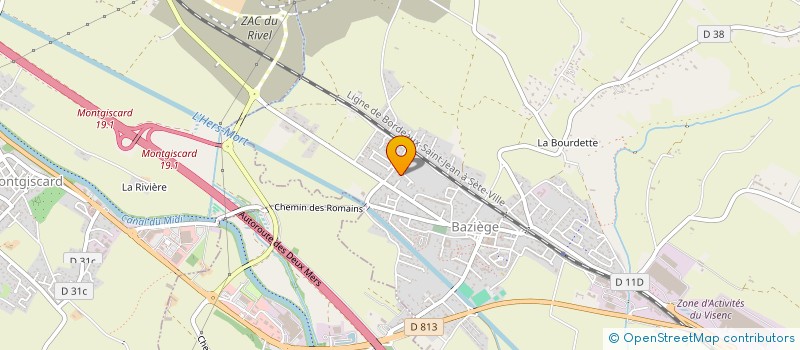 localisation de l'entreprise YSIO  BAZIEGE