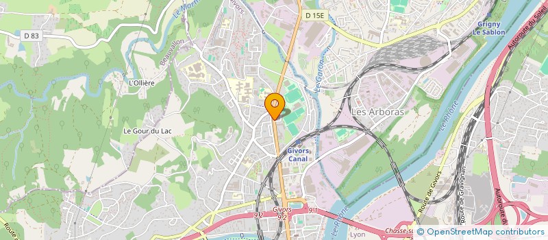 localisation de l'entreprise YSIS CABLING à GIVORS