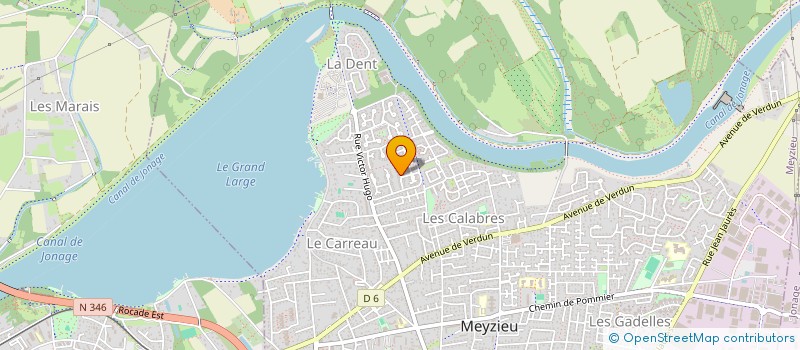 localisation de l'entreprise YSL GROUPE  MEYZIEU