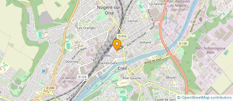 localisation de l'entreprise YSM à CREIL