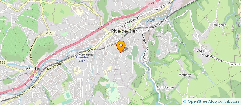 localisation de l'entreprise YSO IMMO  RIVE-DE-GIER