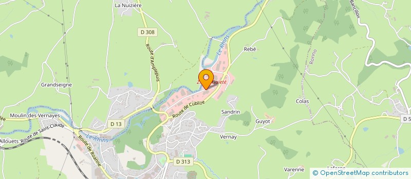localisation de l'entreprise YSOFER ESCA à AMPLEPUIS
