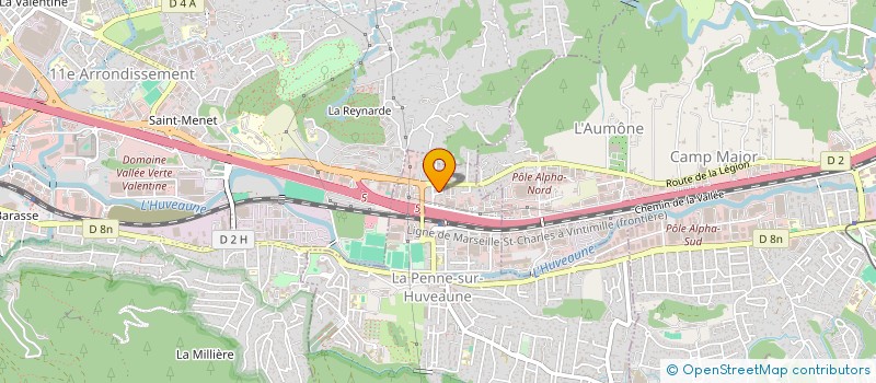 localisation de l'entreprise YSOS  LA PENNE SUR HUVEAUNE