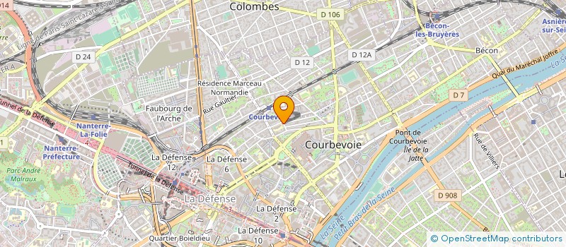 localisation de l'entreprise YSPRINT à COURBEVOIE