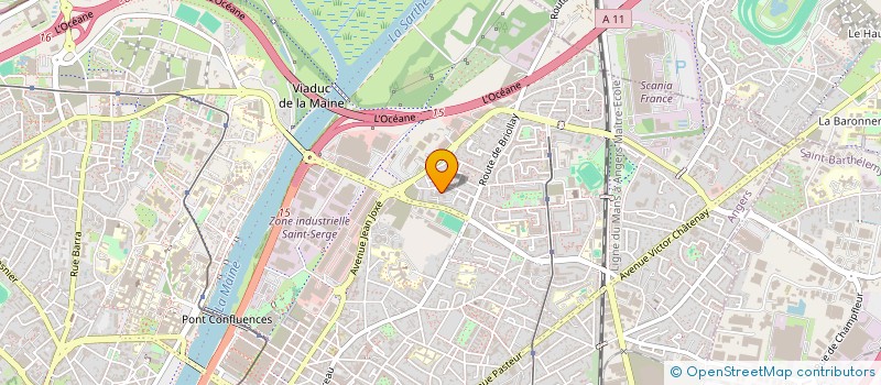 localisation de l'entreprise YSR CONSTRUCTION à ANGERS