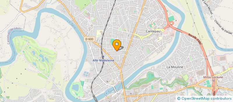 localisation de l'entreprise YSR IMMO à ALBI