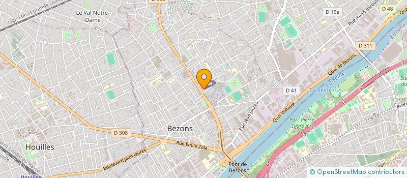 localisation de l'entreprise YSR TRANSPORTS  BEZONS