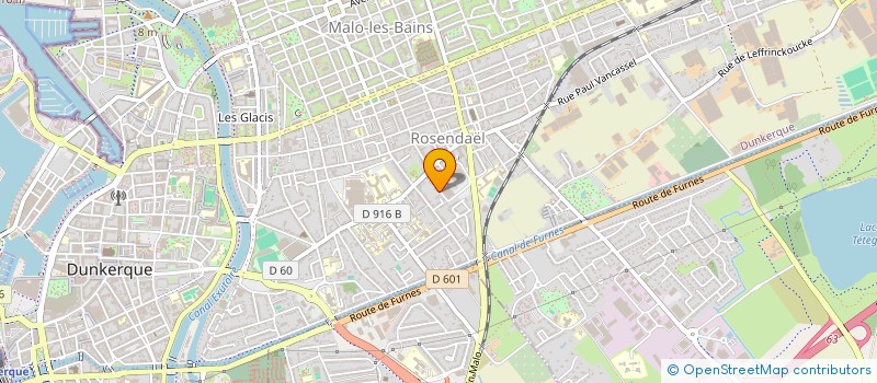 localisation de l'entreprise YSSYDAL à DUNKERQUE