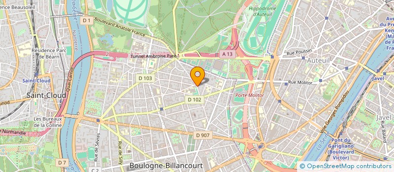 localisation de l'entreprise YSYS CONSEIL  BOULOGNE-BILLANCOURT