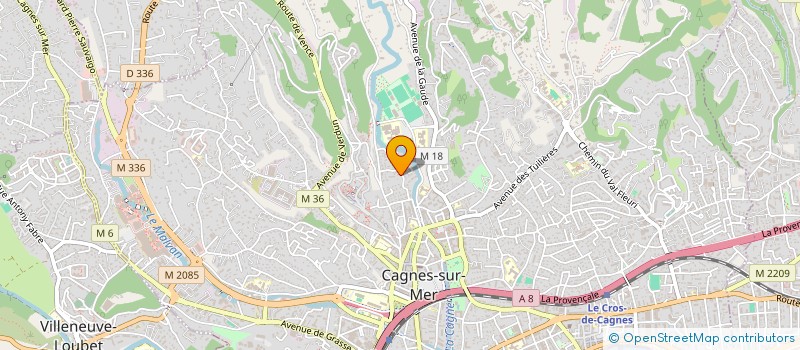 localisation de l'entreprise YSYSOUND à CAGNES-SUR-MER