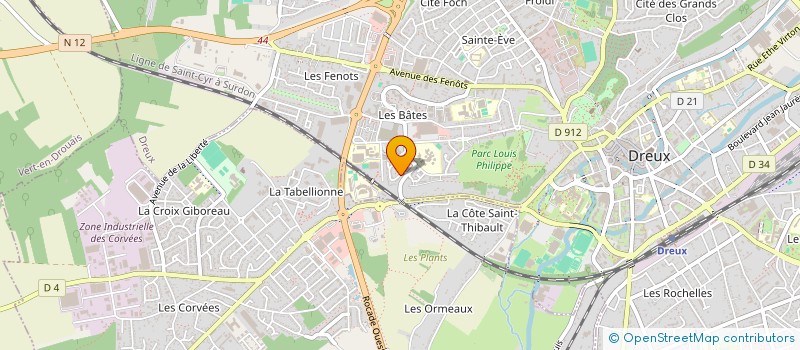 localisation de l'entreprise YT CONNECT à DREUX