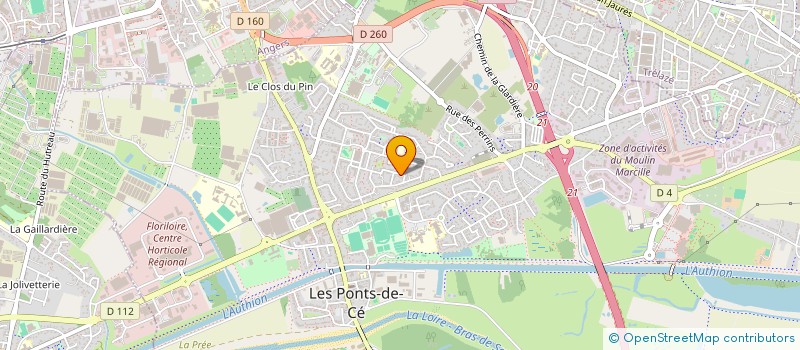 localisation de l'entreprise YT IMMO  LES PONTS-DE-CE