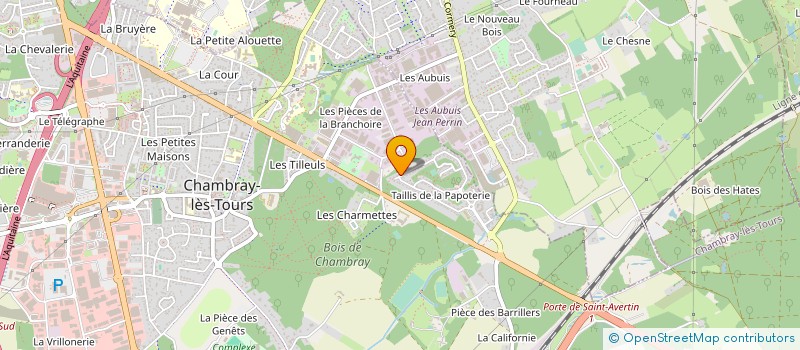 localisation de l'entreprise YTECH à CHAMBRAY-LES-TOURS