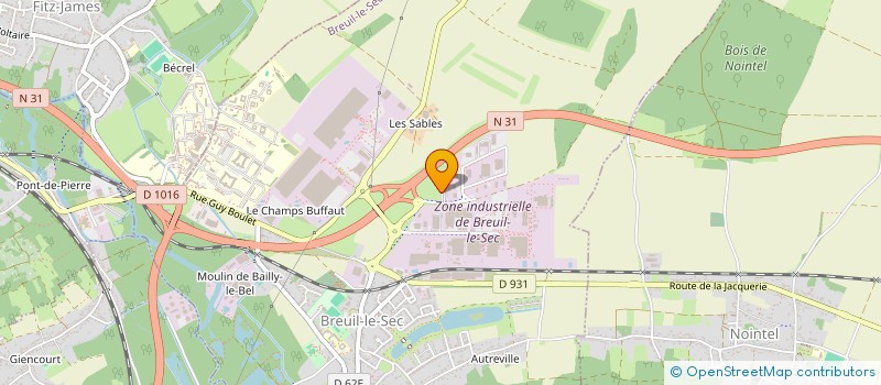 localisation de l'entreprise YTEM GROUP  BREUIL LE SEC