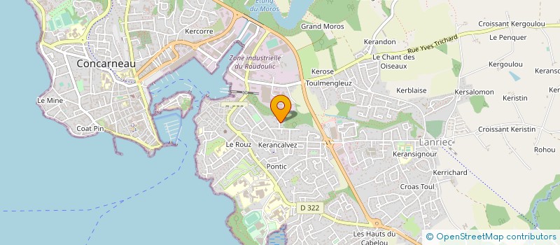 localisation de l'entreprise YTG  CONCARNEAU