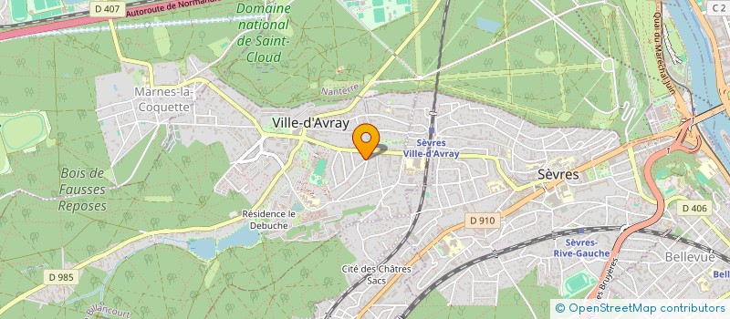 localisation de l'entreprise YTHAC - ENFANCE ET ALLERGIE  VILLE-D'AVRAY