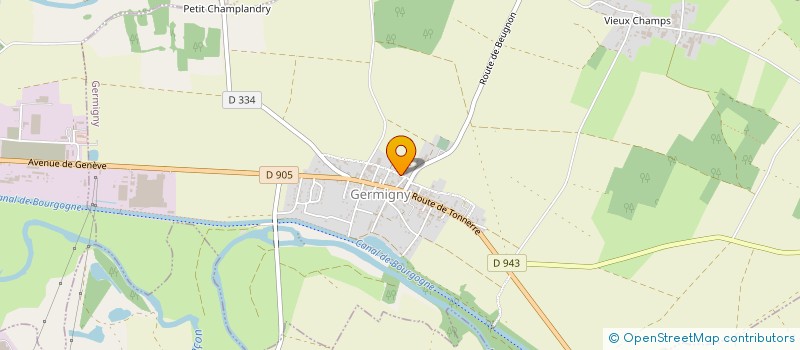 localisation de l'entreprise YTHIER ENTREPRISE  GERMIGNY
