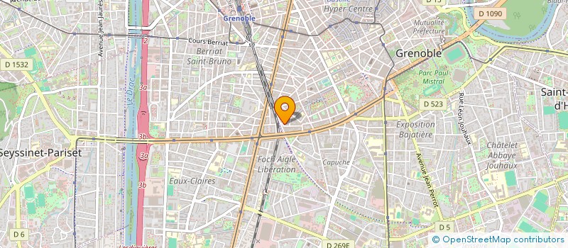 localisation de l'entreprise YTHINK à GRENOBLE