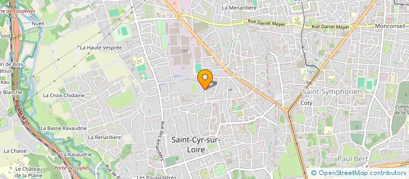localisation de l'entreprise YTTRIUM  SAINT-CYR-SUR-LOIRE