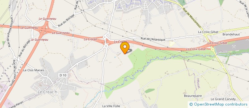 localisation de l'entreprise YU 22  TREGUEUX