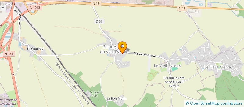 localisation de l'entreprise YU LIN QI  (YLQ)  LE VIEIL-EVREUX