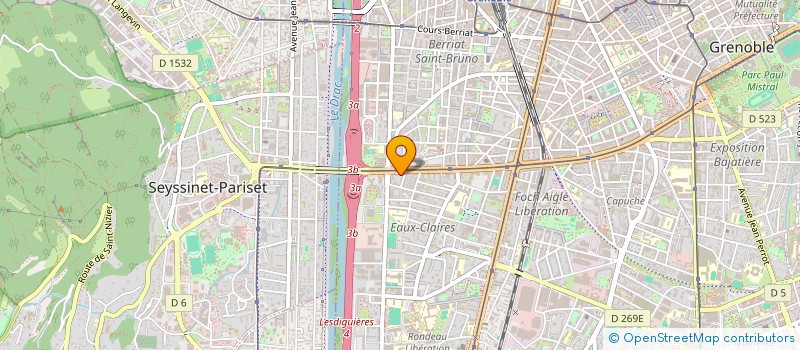 localisation de l'entreprise YUBUKAN KARATE DAUPHINOIS  GRENOBLE