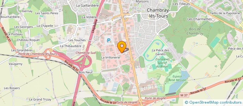 localisation de l'entreprise YUCAMA  CHAMBRAY-LES-TOURS