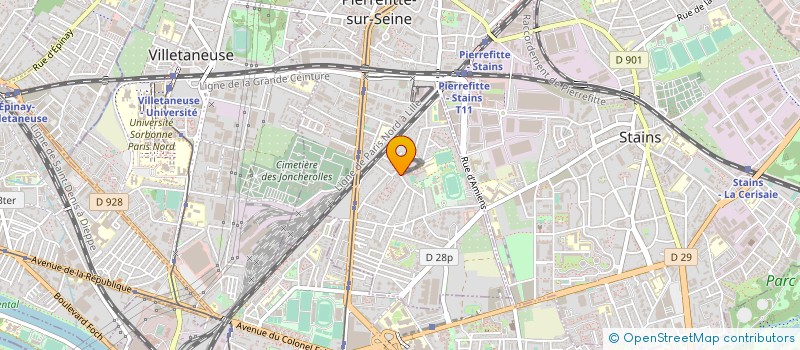 localisation de l'entreprise YUCAN CONSTRUCTION à PIERREFITTE-SUR-SEINE
