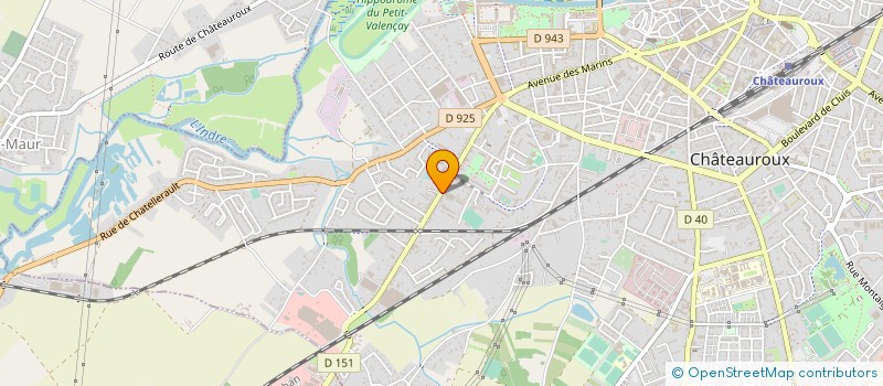 localisation de l'entreprise YUCEL HOLDING à CHATEAUROUX