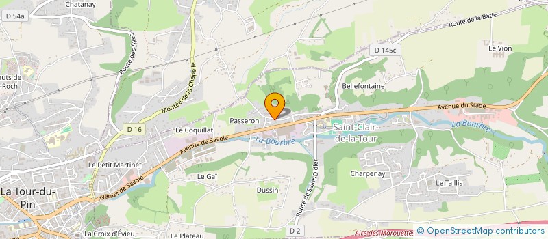 localisation de l'entreprise YUCEOGLU  SAINT-CLAIR-DE-LA-TOUR